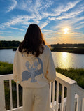 The Cape Edit Premium- Cream Waffle Knit HOODIE